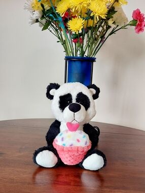 Kellytoy Panda Bear Sweet Treat Cupcake Plush Stuffed Animal 12"
